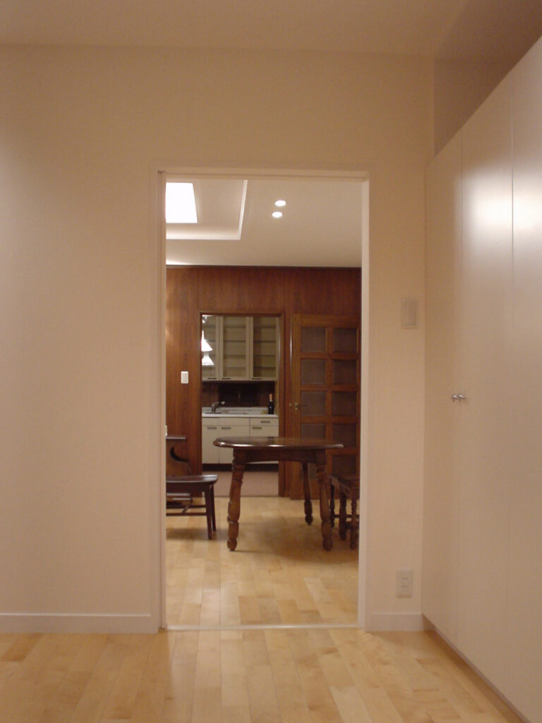 照明のついた部屋